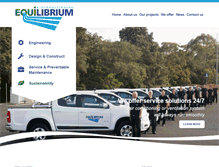Tablet Screenshot of equilibriumac.com.au